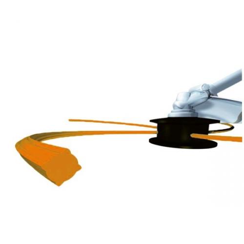 Erisl Corde en Nylon pour débroussailleuse 2/2,4/3 mm x 15 m 1# Orange 